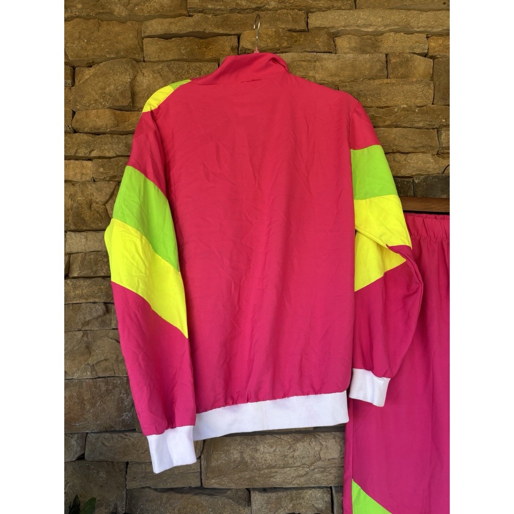 90s Hip Hop Costume Retro Style Tracksuit Jacket & Pants Set Size Small - Picture 6 of 8